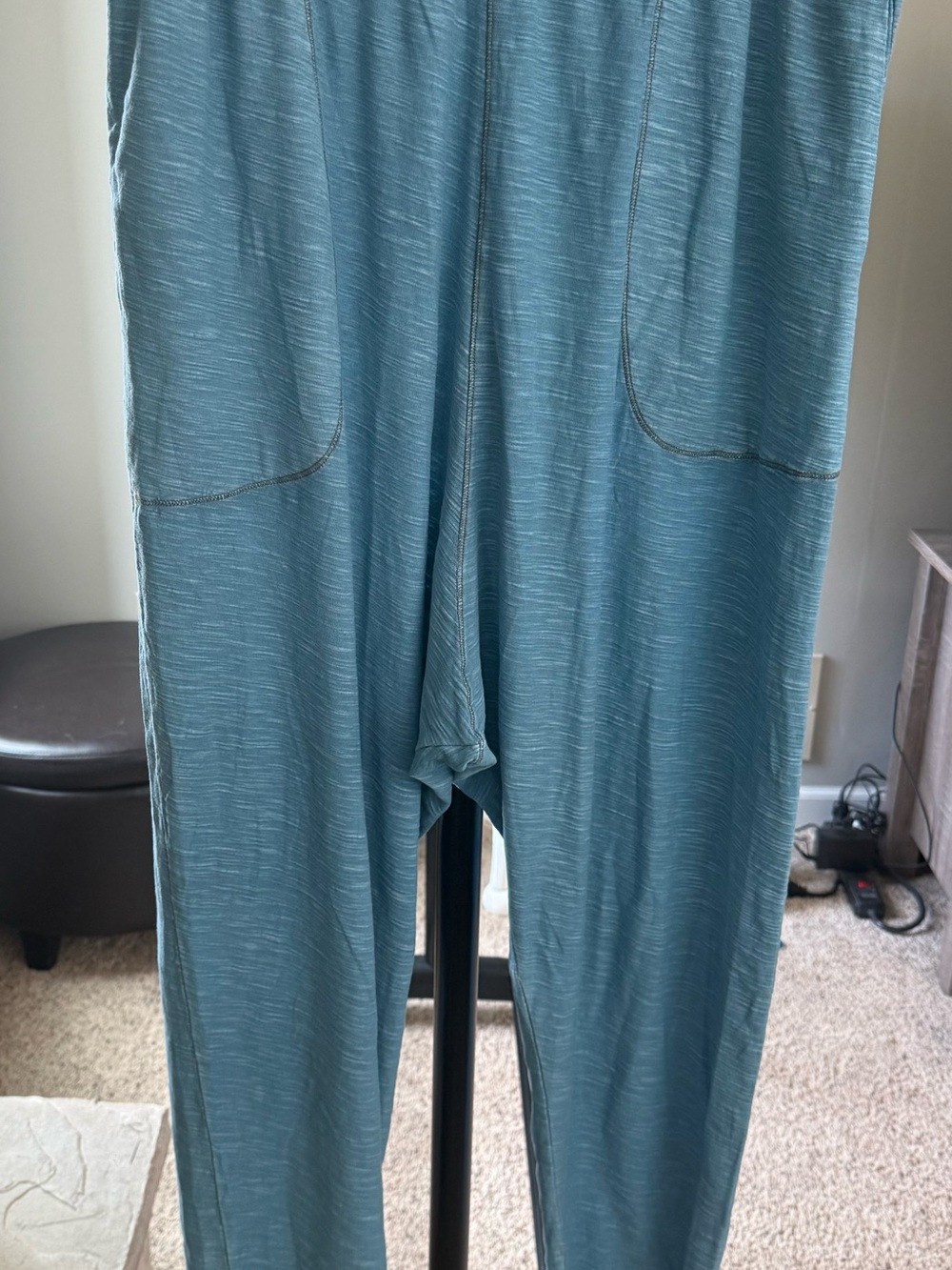 Free People Intimately Heathered Blue Lounge Pants Women’s Medium Soft Knit - Picture 2 of 4